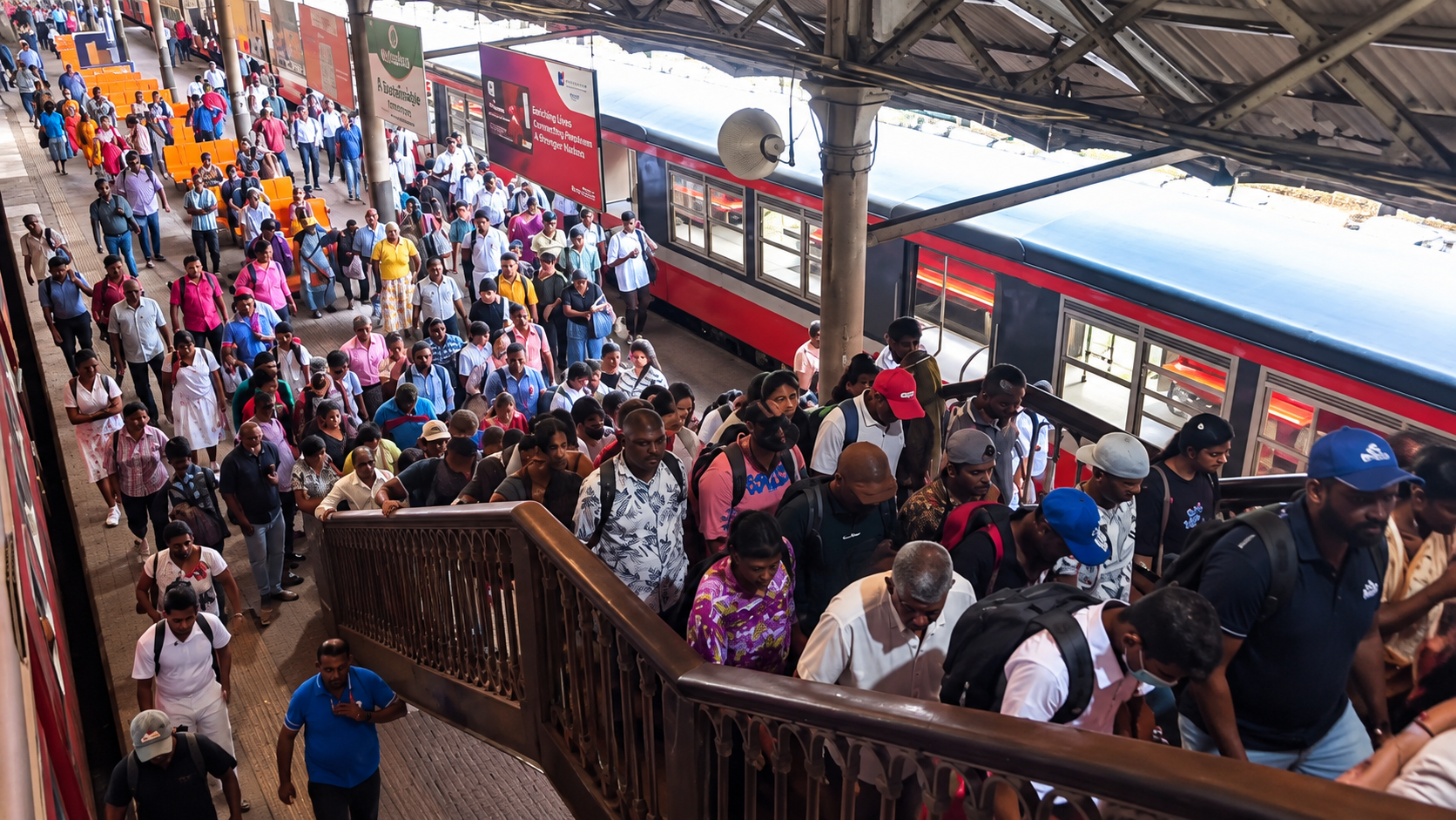 දුම්රිය වර්ජනය මැද සියලු කාර්යාල දුම්රියන් ධාවනය වන බවට නිවේදනයක් 