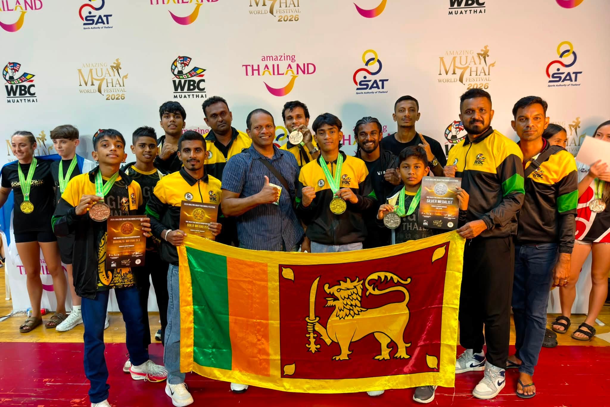 මුවායිතායි ලෝක ශූරතාවලියේදී ශ්‍රී ලංකාවට පදක්කම් 4 ක් 