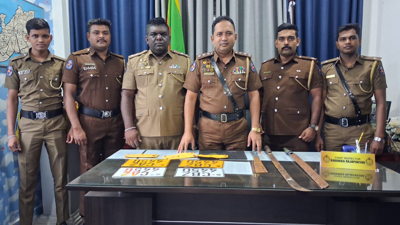 සංවිධානාත්මක අපරාධකරුවන්ගේ ගෝලයන් දෙදෙනෙක් අයිස් මත්ද්‍රව්‍ය සහ ආයුධ තොගයක් සමග  අත්අඩංගුවට