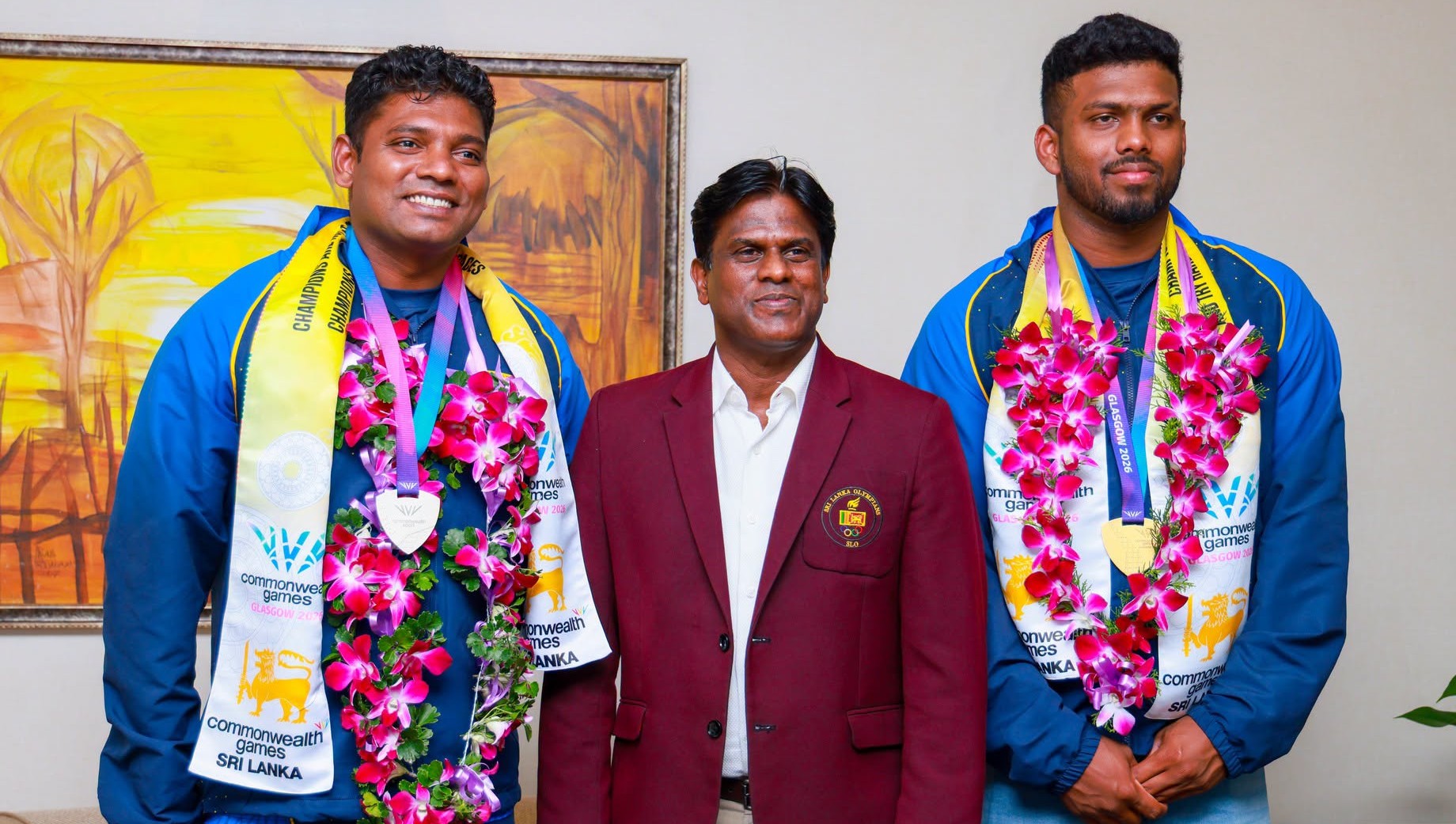 රුමේෂ් - පාලිත ඇතුළු ශ්‍රී ලංකා ක්‍රීඩක ක්‍රීඩිකාවෝ යළි දිවයිනට 