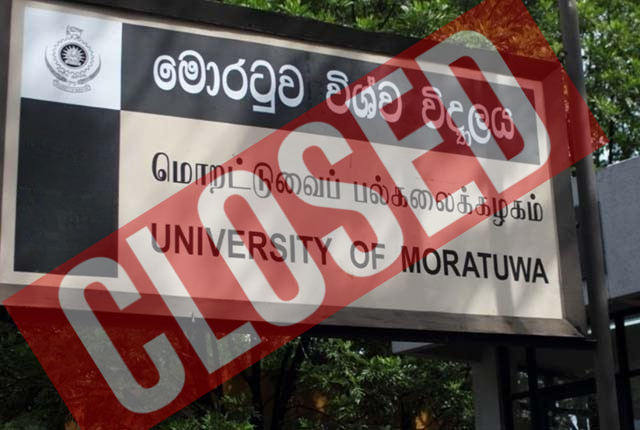 ඩෙංගු අවදානම නිසා මොරටුව විශ්වවිද්‍යාලය තාවකාලිකව වසයි 