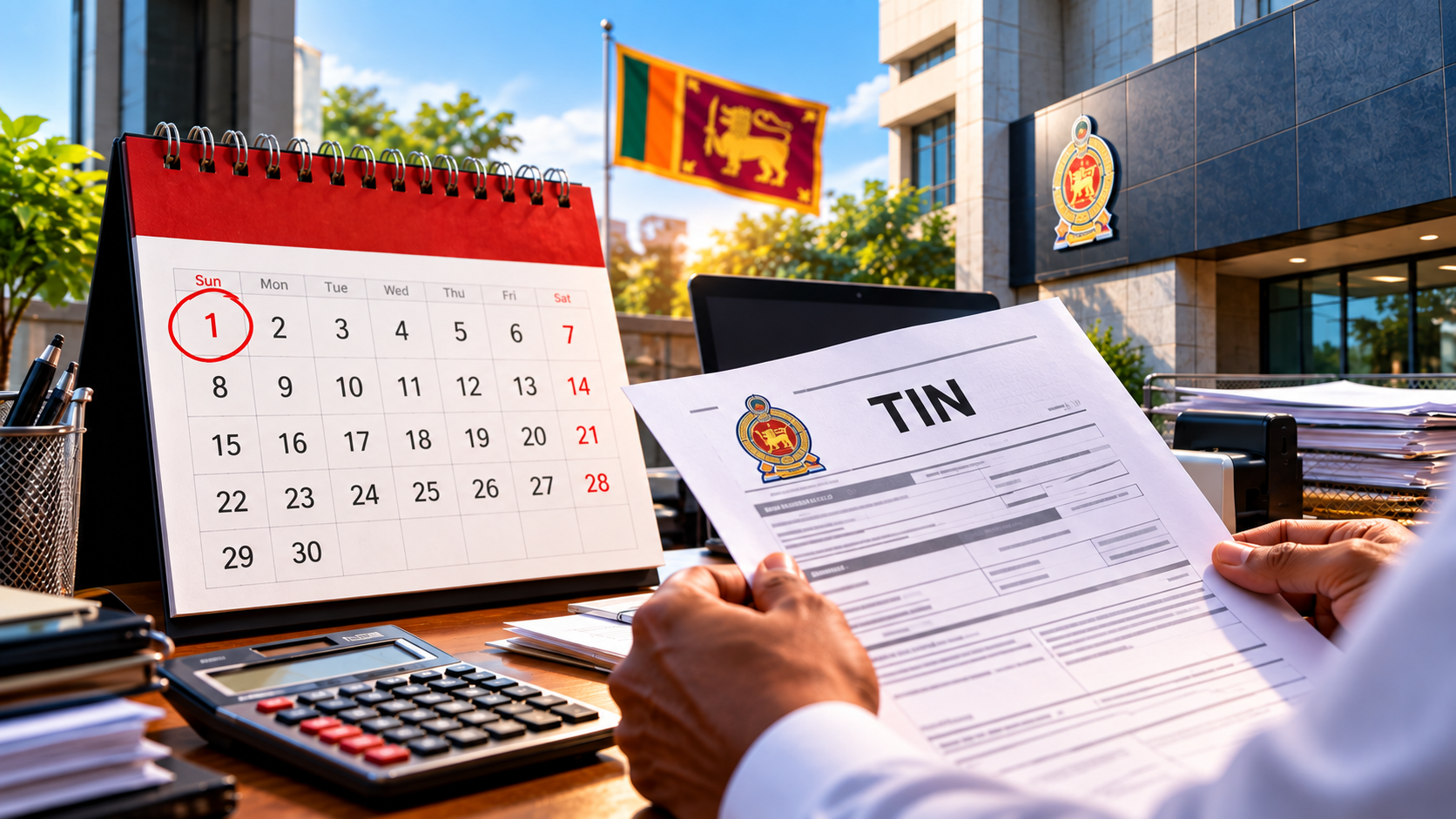 නොවැම්බර් 01 සිට නිශ්චිත කාර්යයන් සඳහා TIN අංකය ඉදිරිපත් කිරීම අනිවාර්යයි