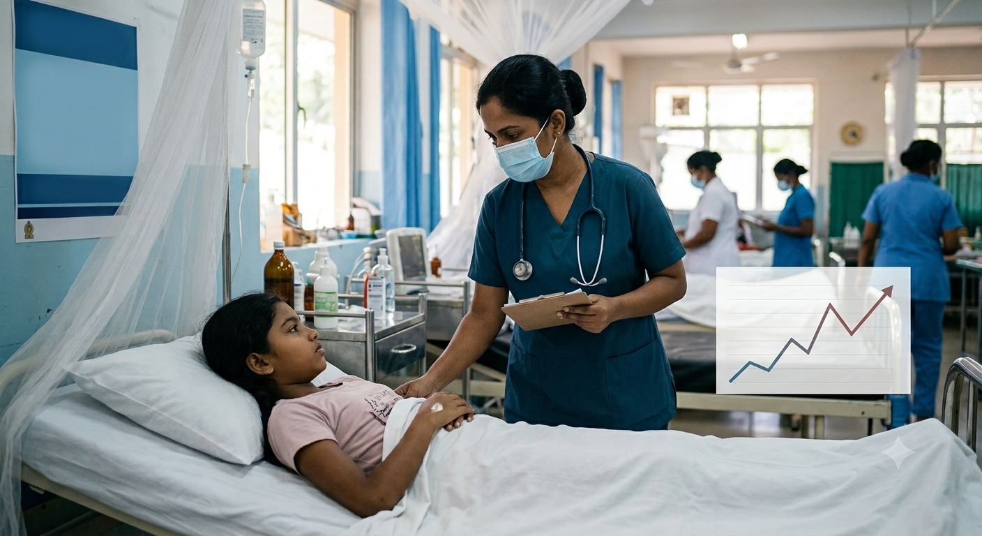 මෙරට ඩෙංගු රෝගීන් සංඛ්‍යාව 65,000 ඉක්මවයි : මරණ 45යි 