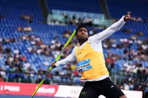 Sri Lanka’s Rumesh Tharanga has thrown the eighth-best distance of all time in the Men’s Javelin