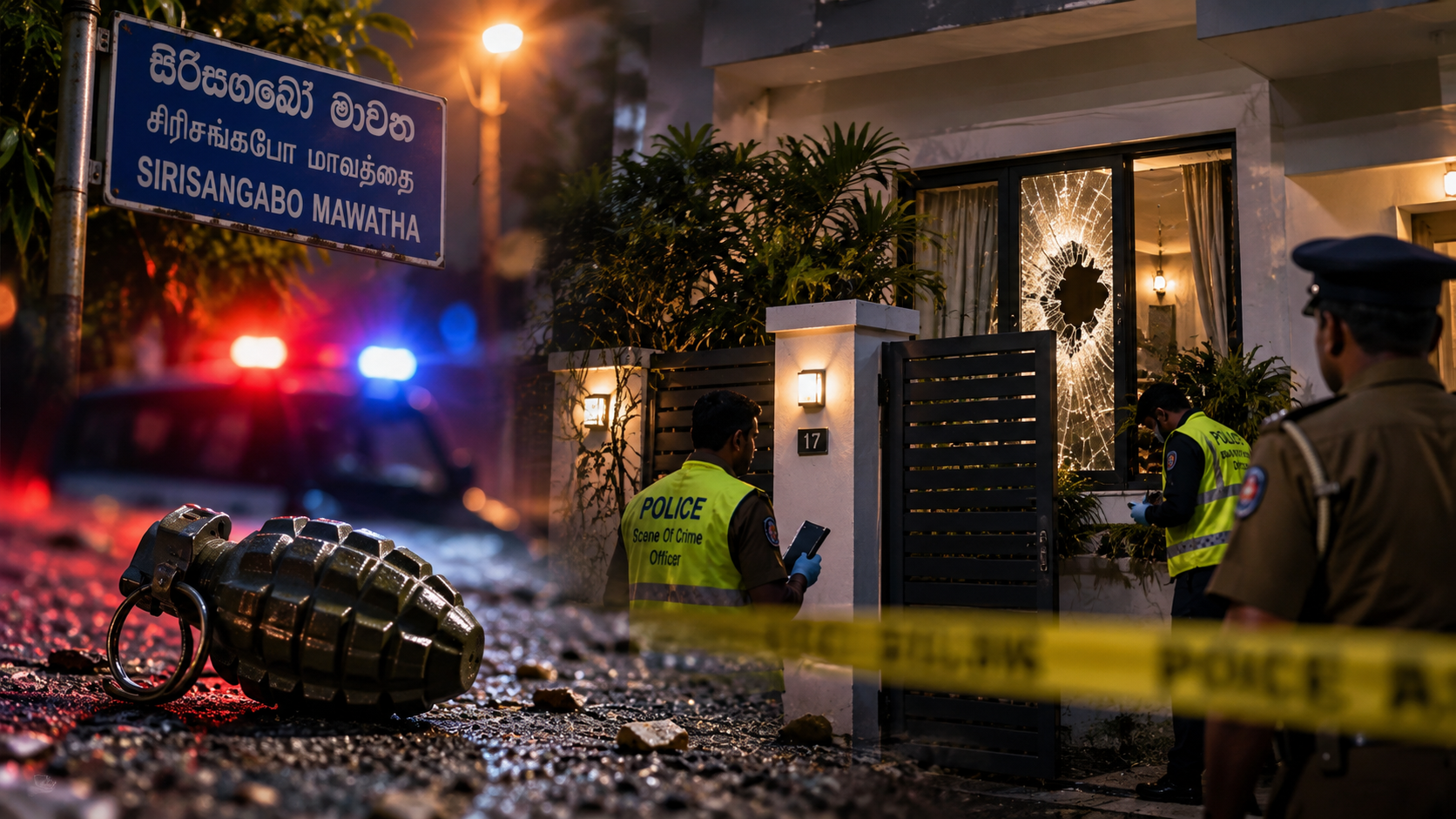 දෙහිවල සිරිසඟබෝ මාවතේ නිවසකට අත්බෝම්බ ප්‍රහාරයක් : දෙදෙනෙකු ජීවිතක්ෂයට 